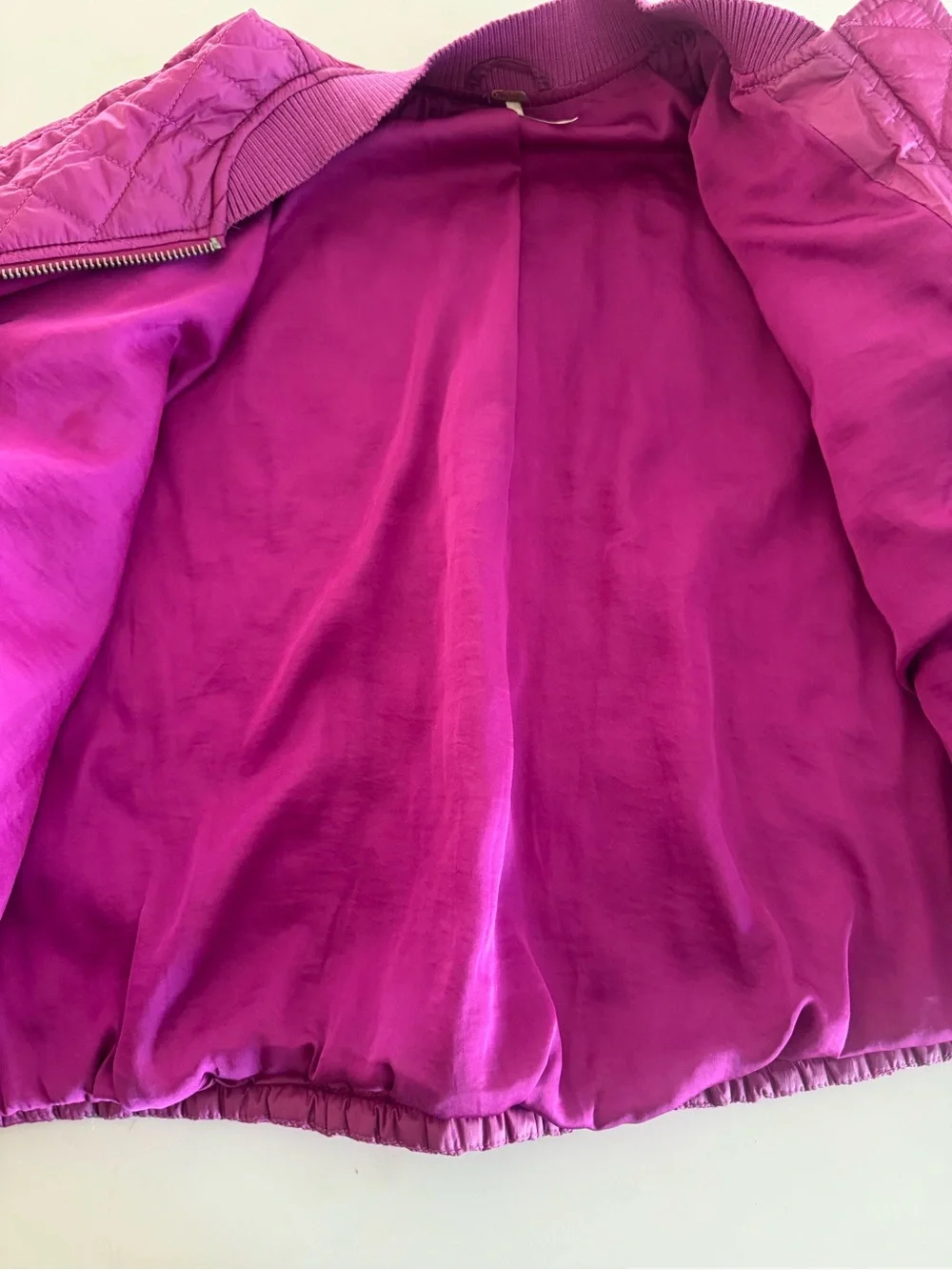 Free people easy quilted bomber jacket sz S